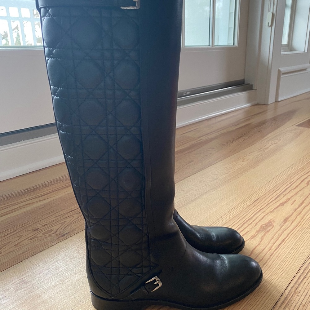 Quilted Christian Dior Tall Boots